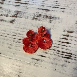 Beautiful coral earrings